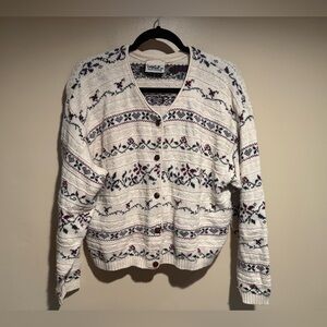 Vintage Northern Reflections Sweater Cardigan Womens cottagecore